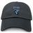 The EMB S&S Activewear Scottsdale Rugby Adult Low-Profile Cotton Twill Dad Cap features a black cotton twill build with embroidered team branding, a roaring wolf, and "Established 1984" on the front.