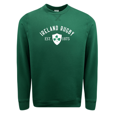 WRS Augusta Ireland Rugby Est 1875 Fleece Crewneck Sweatshirt - Green.