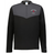 The EMB Augusta Nations of Rugby England Sideline Grid 1/4 Zip Pullover features a black and gray fleece design, "England Rugby" text, and a red rose logo—ideal for any rugby supporter.
