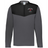 Show your pride with the EMB Augusta Nations of Rugby England Sideline Grid 1/4 Zip Pullover—gray and black, featuring "England Rugby" and a red rose logo on the chest. A must-have for any rugby supporter's collection.