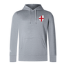 The England Shield Club Lightweight Hoodie from EMB Canterbury is perfect for Rugby supporters. It features a front pocket, hood, England shield emblem with a red cross on the left chest, and the brand logo on the right sleeve.