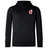 The EMB Canterbury England Shield Club Lightweight Hoodie is a black hooded sweatshirt, featuring a red and white England Shield on the chest with a front pocket, ideal for Rugby Supporters.