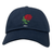 Navy blue Nations of Rugby England Vintage Dad Cap with an embroidered red rose and the numbers "1871" by EMB Alpha Broder.