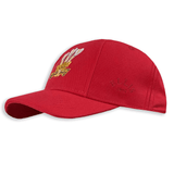 The Ellis Rugby Wales Rugby 1976 Triple Crown Cap features a red finish, an embroidered golden chicken with three white feathers, and the word "Ellis" on the side. This design captures the essence of a Wales Rugby Cap and evokes the spirit of a Grand Slam triumph.