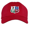The Ellis Rugby British Rugby 1971 Lions Tour Cap nods to the iconic tour with a four-part shield emblem featuring a rose, thistle, clover, and dragon. Its slightly curved brim enhances its classic Ellis Rugby style.