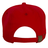 The image showcases the Ellis Rugby British Rugby 1971 Lions Tour Cap, a red baseball cap featuring an adjustable strap and metal buckle, reminiscent of the iconic tour.