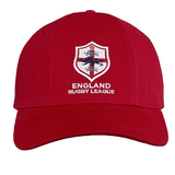 The Ellis Rugby England 1995 Rughy League Cap is a vintage-inspired red cap with the England Rugby League logo and a lion crest.