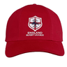 The Ellis Rugby England 1995 Rughy League Cap is a vintage-inspired red cap with the England Rugby League logo and a lion crest.