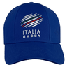 Show your Italian rugby pride with the Ellis Rugby Italy Rugby 1988 Cap. This blue baseball cap, crafted from organic cotton, features "Italia Rugby" text and a vibrant design—perfect for collectors and dedicated fans.