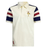 An Ellis Rugby polo shirt in cream color featuring red and blue striped sleeves, adorned with a rooster emblem on the left chest and labeled "GRAND CHELEM 1997," reminiscent of the iconic Ellis Rugby 21 Club Collection 1997 France Polo.