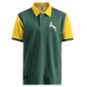 The Ellis Rugby Springboks Rugby 1937 Polo by Ellis Rugby sports the iconic design with green and yellow short sleeves, a springbok emblem on the chest, and a crest on the sleeve, paying tribute to South Africa Rugby.