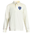The Ellis Rugby France 1968 Grand Slam Classic Rugby Shirt is a long-sleeved white polo with a straight collar, adorned with a blue shield featuring a golden rooster and "1958" on the chest, evoking France's 1968 Grand Slam. Proudly crafted by Ellis Rugby.