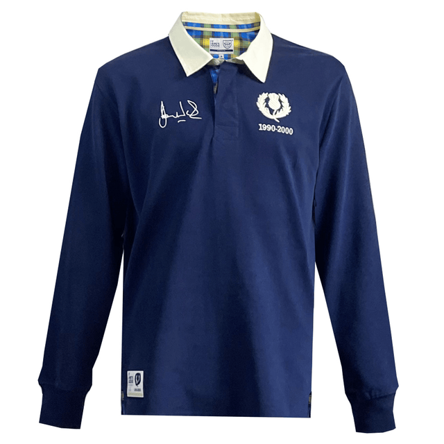 A long sleeved Doddie Weir Classic Jersey by Ellis Rugby with the Ellis Rugby logo on it.