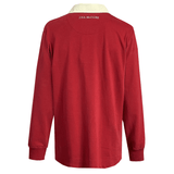 The back view of an Ellis Rugby 21 Club Collection 1902 Canada Rugger shirt featuring vintage inspired apparel elements.