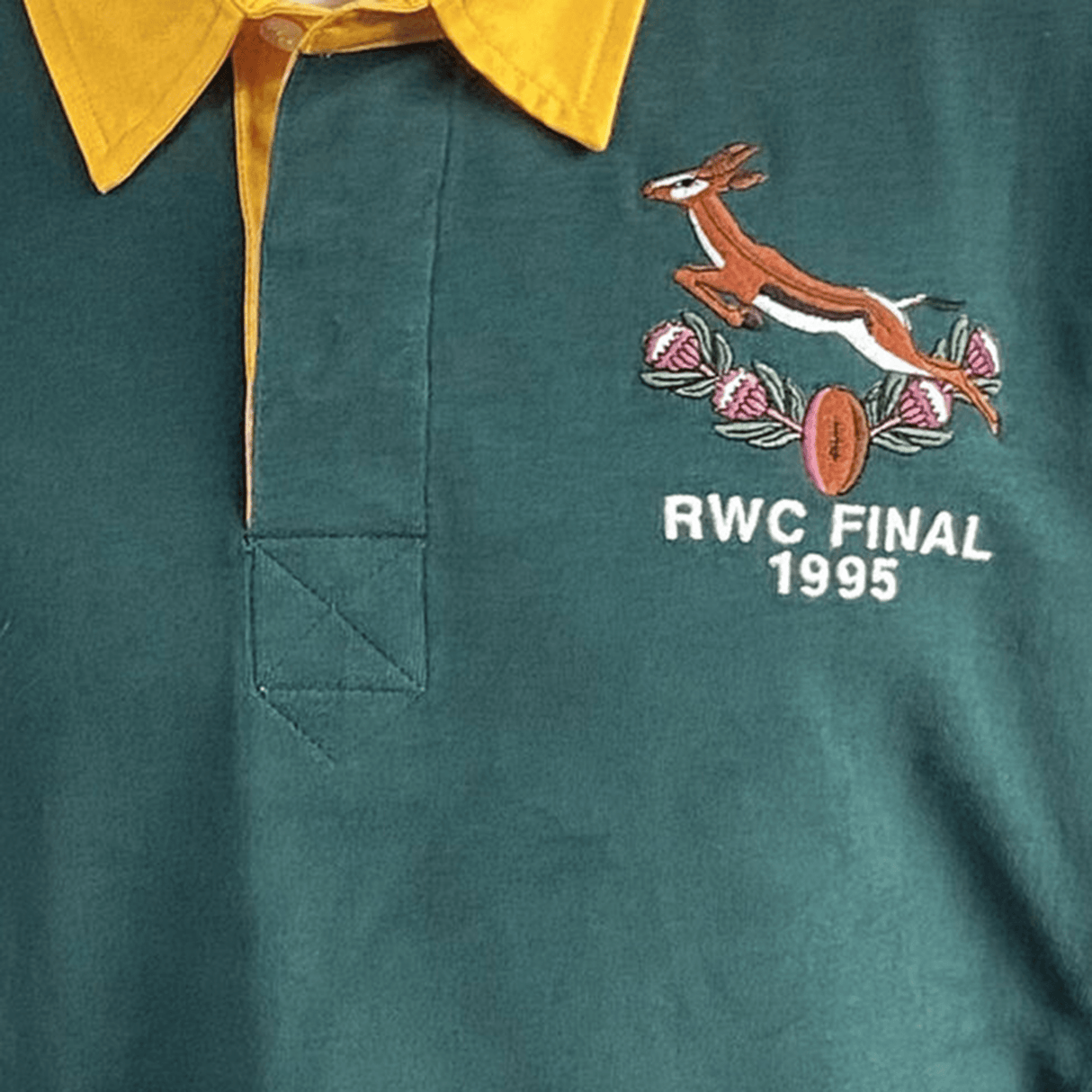 Springbok 1995 Vintage Long Sleeve Rugby Shirt by Ellis Rugby Springbok 1995 Vintage Long Sleeve Rugby Shirt by Ellis Rugby