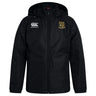 Stay dry in the Exiles Rugby Football Club Vaposhield Stadium Jacket by EMB Canterbury, featuring a hood, zip front, CCC rugby logo on the right chest, and a club crest on the left—ideal for classic rugby style.