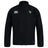 The Eagle High Mustangs Club Track Jacket by EMB Canterbury features long sleeves, a stand-up collar, the Canterbury logo on the right chest, and a green-detailed crest on the left—ideal for club wear.