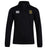 The Exiles Rugby Football Club 1/4 Zip Mid Layer Training Top by EMB Canterbury is a black rugby top with a white Canterbury logo on the right and a crest logo on the left chest.
