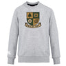 The Exiles Rugby Football Club Club Crew Sweatshirt by WRS Canterbury is a light grey, ultra-soft top with the Exiles RFC crest on the chest and an embroidered CCC logo on the lower sleeve.