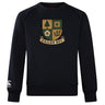 The Exiles Rugby Football Club Club Crew Sweatshirt by WRS Canterbury is a black crew with the Exiles RFC crest on the chest and an embroidered CCC logo on the ultra-soft sleeve.