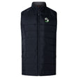 The EMB Canterbury Eagle High Mustangs Women's Elite Microlite Gilet features insulated baffles, front zipper, two side pockets, and a small green and white chest logo, inspired by the Women's Elite Gilet for stylish warmth.