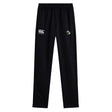 The Eagle High Mustangs Stretch Tapered Pant by EMB Canterbury features an elastic waistband, Canterbury logo, and embroidered badge—comfortable and stylish men's track pants ideal for workouts.