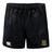 Exiles Rugby Football Club Advantage Rugby Shorts by EMB Canterbury feature an elastic waistband, the Canterbury logo on the left leg, and the Exiles RFC crest on the right—designed for comfort and durability.