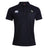 The Eagle High Mustangs Waimak Polo by EMB Canterbury features black short sleeves, a collar, a white Canterbury logo on the right chest, and a green and white crest on the left chest.