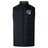 Black padded Chicago Valkyries Elite Microlite Gilet by EMB Canterbury with a zipper and a logo on the left chest, displayed against a white background.