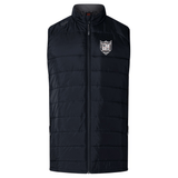 Troy University Rugby Elite Microlite Gilet by EMB Canterbury with a high collar and a crest on the left chest, displayed against a white background.