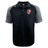 Black Rye High School Rugby Elite Polo by EMB Canterbury with a collar and embroidered logos, designed with Vapodri fabrics.