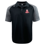 Alabama Rugby Alliance Elite Polo shirt by EMB Canterbury, with a polo collar, featuring a red and white team logo on the left chest and a sportswear brand logo on the right.