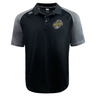 Bi-color polo shirt with a collar, featuring a 'Boston RFC Elite Polo by Canterbury' emblem and the EMB Canterbury logo on the chest.