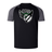Black and gray athletic t-shirt crafted from lightweight and durable Vapodri fabrics, featuring a "Chicago Valkyries Elite Training Tee" logo with a winged creature on the chest.