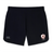 The West Potomac RFC Elite Woven Short by Canterbury features a small white Canterbury logo on the left leg, a red and white crest on the right, and zippered pockets—ideal EMB Canterbury gym shorts for training or workouts.