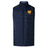Cincinnati Classical Academy Elite Microlite Gilet by EMB Canterbury with a high collar and a yellow and red crest on the left chest.