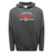 A WRS Augusta Nations of Rugby England Wordmark 60/40 pullover hoodie in grey, featuring "England Rugby" and a red rose emblem printed on the front.