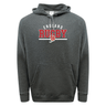 A WRS Augusta Nations of Rugby England Wordmark 60/40 pullover hoodie in grey, featuring "England Rugby" and a red rose emblem printed on the front.