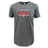 The Nations of Rugby England Wordmark Supersoft Tee by WRS LAT is a gray t-shirt featuring the words "England Rugby" in white and red, with a striking red rose graphic at the center.