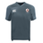 The West Potomac RFC Vapodri Evader Jersey by EMB Canterbury is a plain grey short-sleeve top with moisture-wicking tech, a white EMB Canterbury logo on the right chest, and a West Potomac RFC crest on the left.