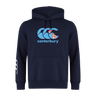 This Canterbury Fiji CCC Flag Club Hoodie by WRS Canterbury is navy blue and displays the iconic CCC logo along with the British & Irish Lions emblem on the front.