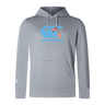 The Canterbury Fiji CCC Club Lightweight Hoodie by WRS Canterbury is a lightweight gray sweatshirt with a bold blue Canterbury logo and a small Fiji CCC Club flag graphic on the front.