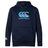 The WRS Canterbury Fiji CCC Club Lightweight Hoodie is navy blue, lightweight, and features the Canterbury logo with a unique flag design on the chest and an additional logo detail on the sleeve.