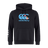 The Canterbury Fiji CCC Flag Club Hoodie by WRS Canterbury is a black sweatshirt with a blue and red CCC logo on the chest and a white one on the left sleeve.