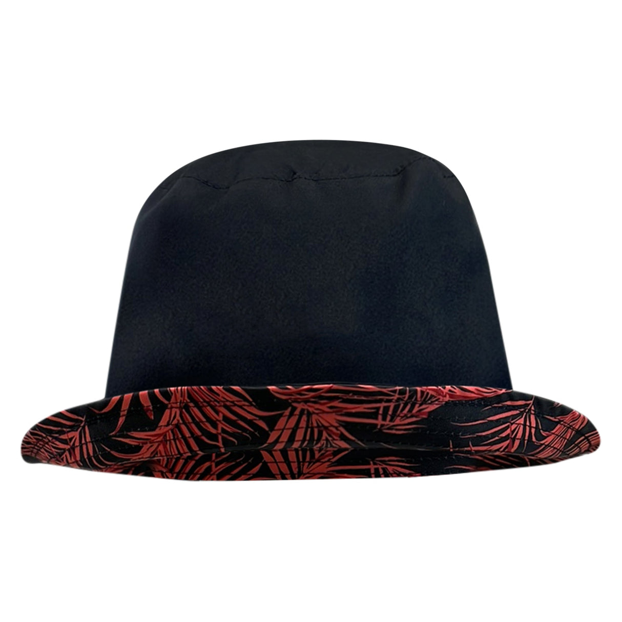The Fiji Reversible 24/25 Bucket Hat by Nike, in a sleek black design with a distinctive red leaf-patterned brim, combines style and functionality through its cutting-edge sweat-wicking technology. This hat is expertly crafted for individuals who need comprehensive 360-degree sun protection and comfort all day long.