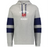 The WRS Augusta Nations of Rugby France Jackson Way Hoodie features grey fabric, navy sleeve stripes, a red rooster, and "France Rugby" on the chest—ideal for fans supporting France in the Nations of Rugby.