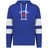 The WRS Augusta Nations of Rugby France Jackson Way Hoodie features blue with white drawstrings and arm stripes, a red rooster, and "FRANCE RUGBY" on the chest—a perfect tribute to French rugby pride.