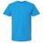 The France Vintage Comfort Tee by EMB S&S Activewear is a blue short-sleeve shirt featuring a small multicolored rooster logo and "cock" on the chest—ideal for rugby fans who value both style and comfort.