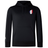 The EMB Canterbury France Shield Club Lightweight Hoodie is a lightweight black hoodie with front pocket and drawstrings, featuring a red, white, and blue France shield emblem on the left chest—ideal for rugby supporters.