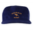 The EMB Weld Nations of Rugby Australia Corduroy Field Trip Cap is a navy blue cap with gold "AUSTRALIA RUGBY" text and a kangaroo graphic, perfect for fans.